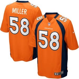 Mens Denver Broncos Von Miller Nike Orange Game Je